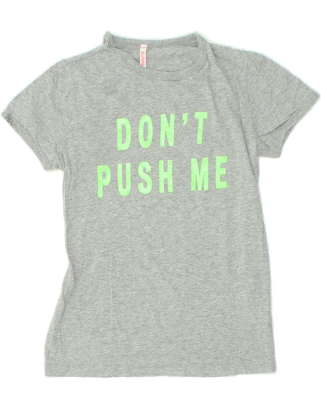 SUN68 Girls Graphic T-Shirt Top 9-10 Years Grey Cotton Vintage Sun68 and Second-Hand Sun68 from Messina Hembry 