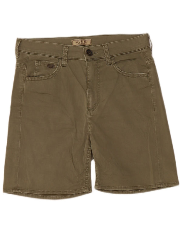 Guess Mens Casual Shorts W28 Pequeno Caqui