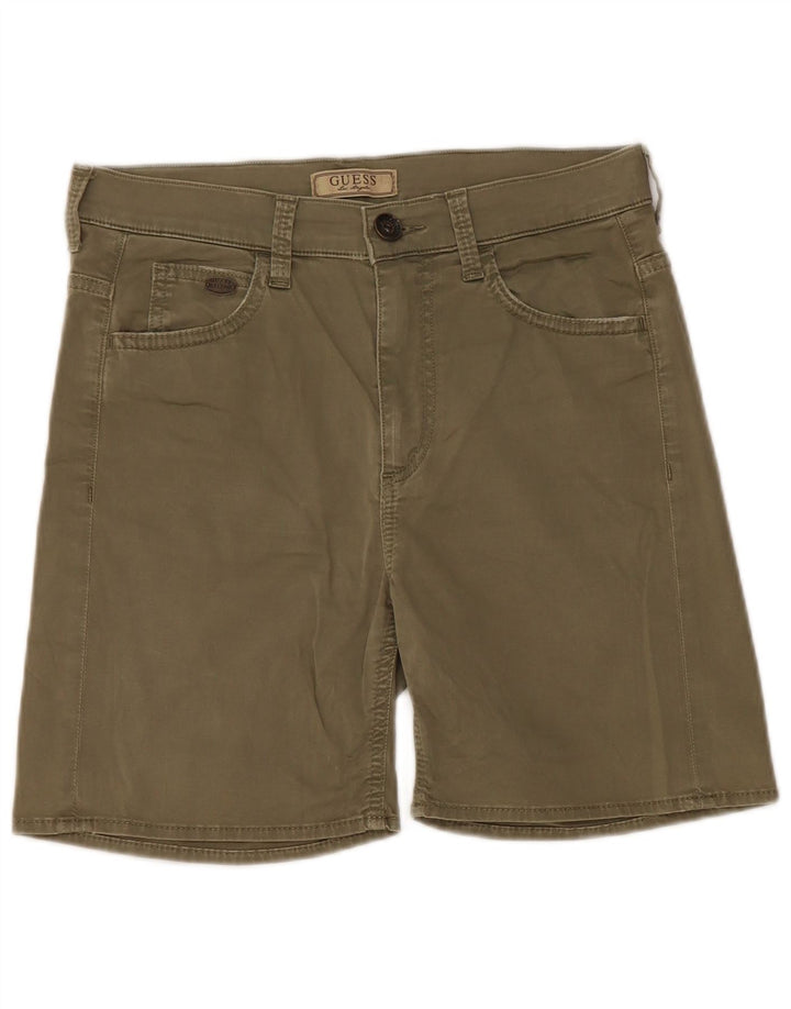 Guess Mens Casual Shorts W28 Pequeno Caqui