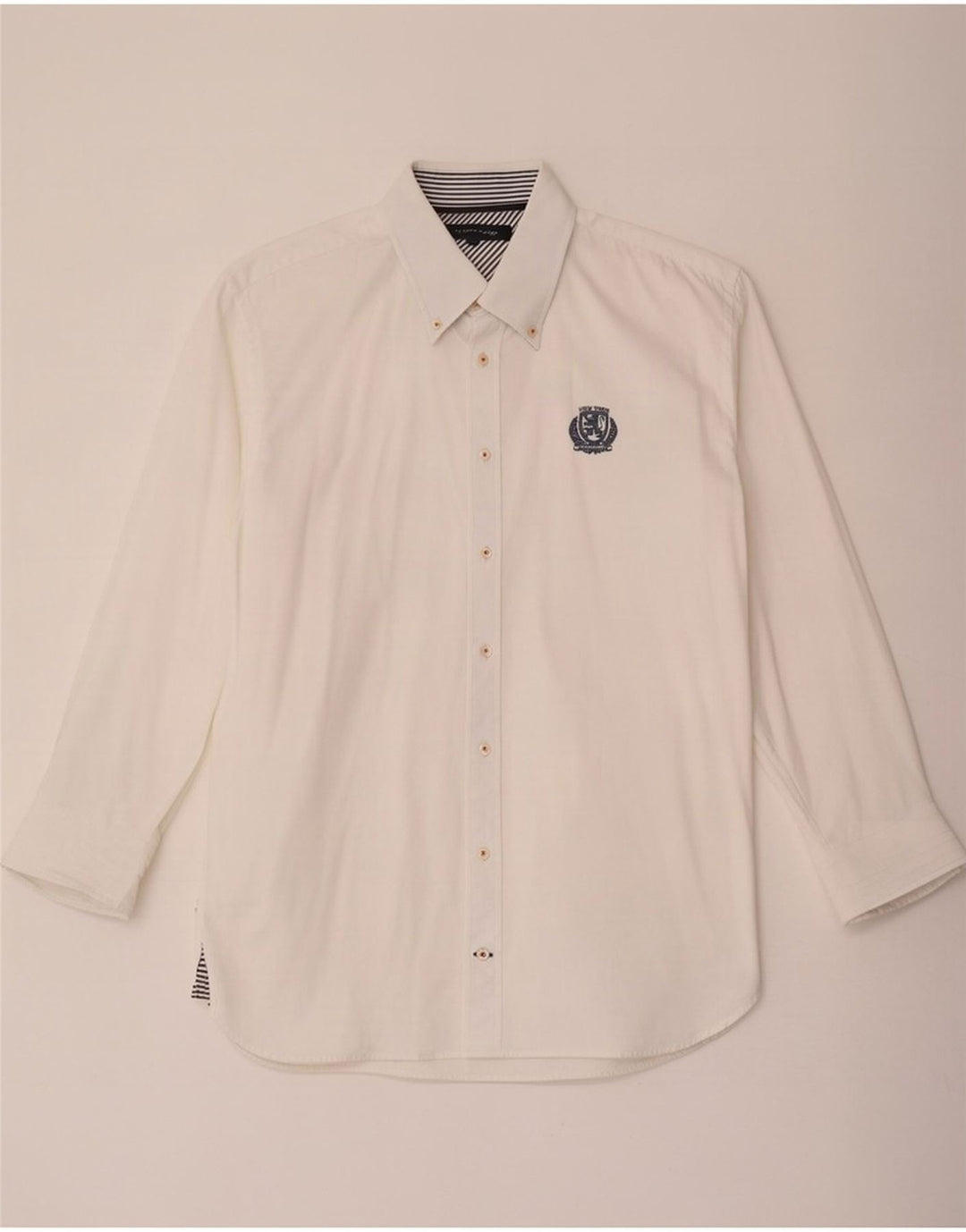 Camisa masculina Tommy Hilfiger grande algodão branco
