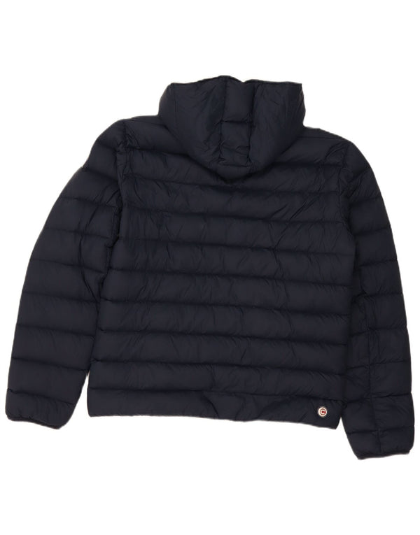 Jaqueta masculina acolchoada com capuz Colmar IT 48 azul marinho médio