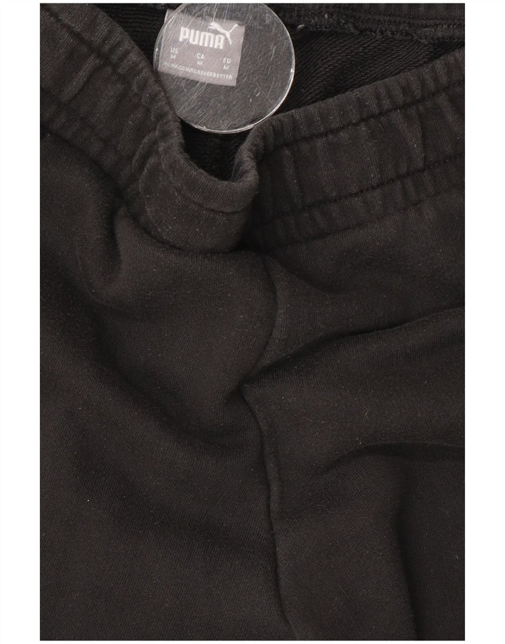 Calça feminina Puma Graphic Tracksuit Joggers UK 12 Médio Preto