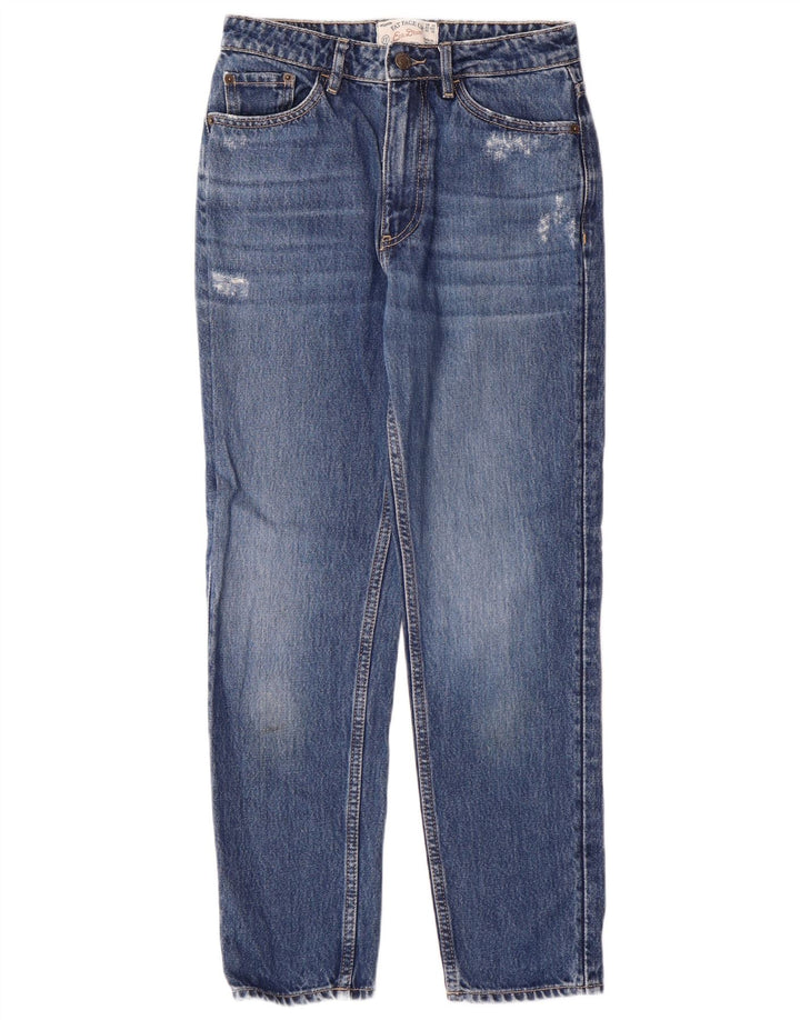 FAT FACE Womens Mom Jean Distressed Slim Jeans Reino Unido 6 XS W26 L26 Algodão Azul