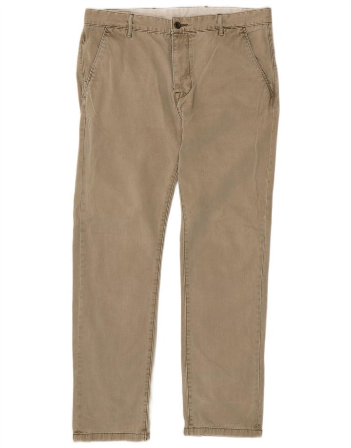 Calça jeans reta masculina Levi's W36 L32 bege