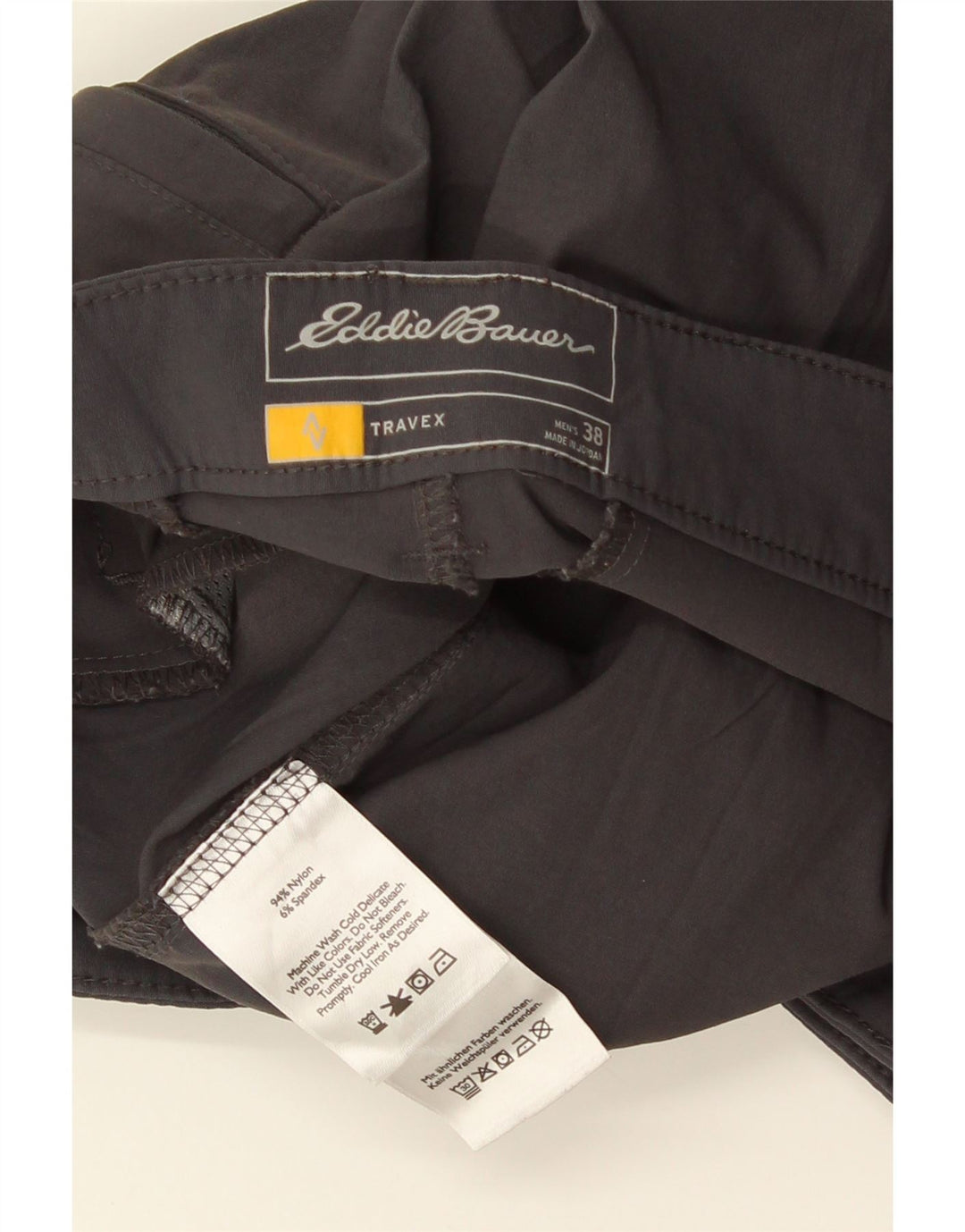 Eddie Bauer Mens Chino Shorts W38 XL Cinza Nylon