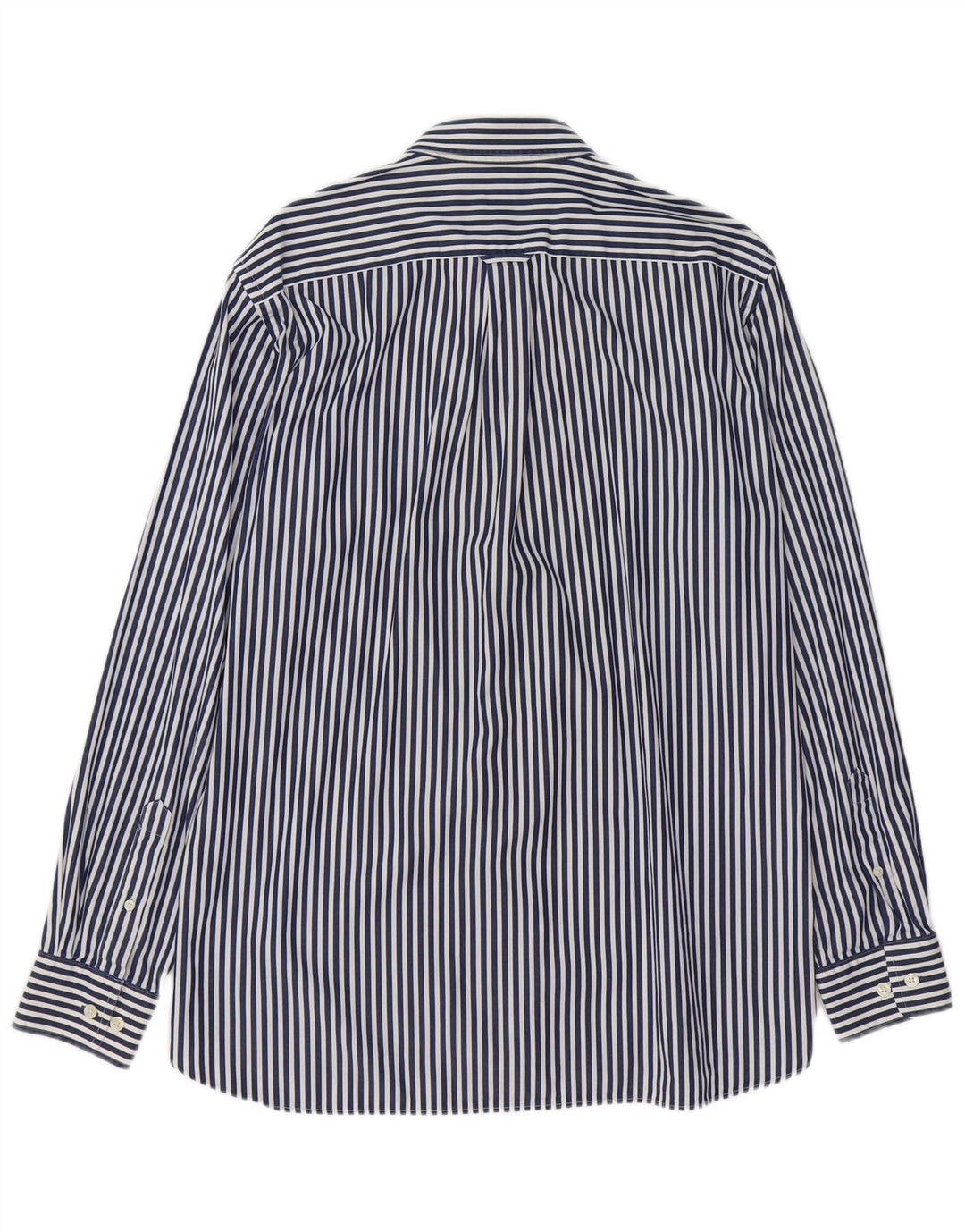 Camisa masculina GANT grande algodão listrado azul marinho