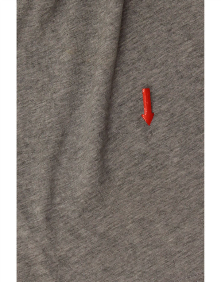 Camiseta masculina Quiksilver Regular Fit com estampa gráfica de algodão cinza médio