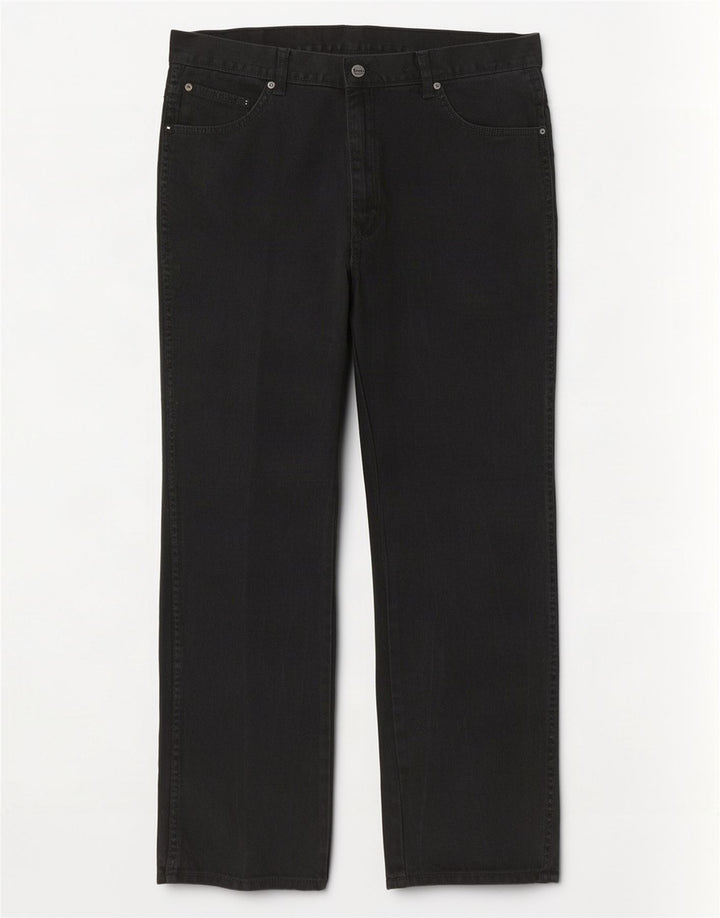 Wrangler masculino regular fit jeans reto W40 L32 algodão preto