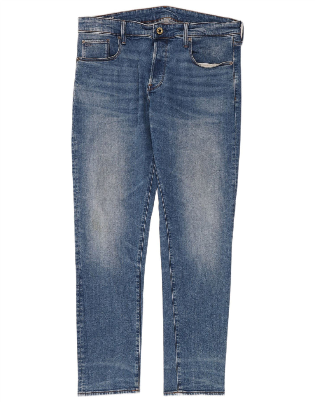 G-STAR Masculino 3301 Jeans Slim W36 L34 Azul Algodão