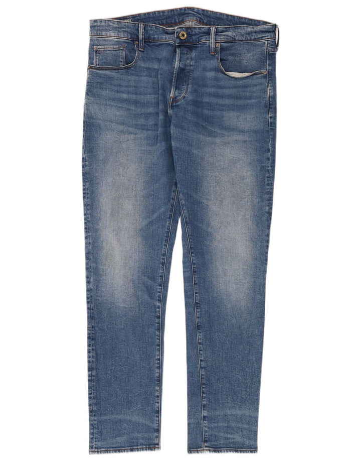 G-STAR Masculino 3301 Jeans Slim W36 L34 Azul Algodão