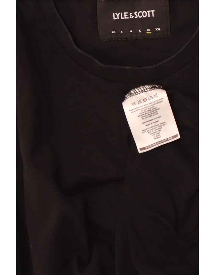 Camiseta masculina LYLE & SCOTT Top XL algodão preto