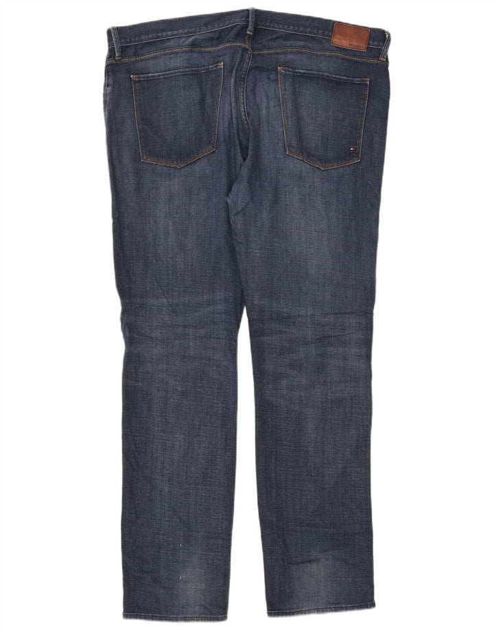 Tommy Hilfiger Masculino Bleecker Slim Jeans W40 L34 Azul Algodão