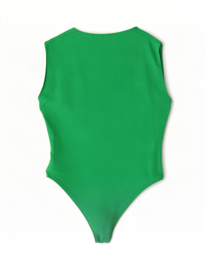 Macacão feminino Zara UK 12 verde médio