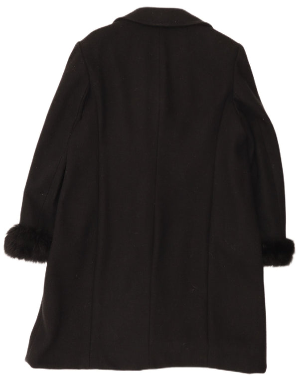 Casaco feminino Giole com peito duplo UK 14 médio preto