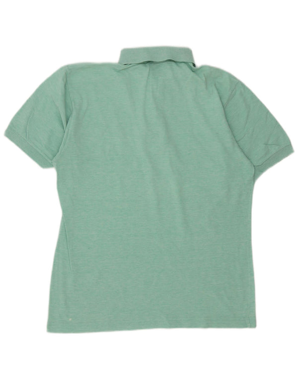 Camisa polo masculina Sergio Tacchini algodão manchado verde médio