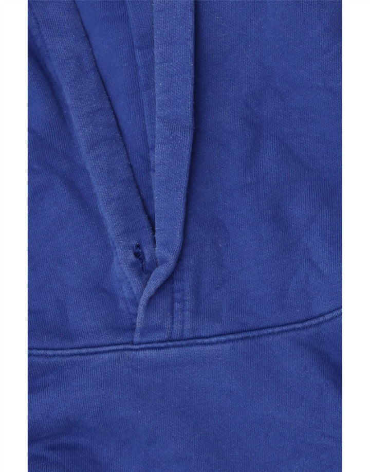 CHAMPION Suéter masculino com capuz gráfico médio algodão azul