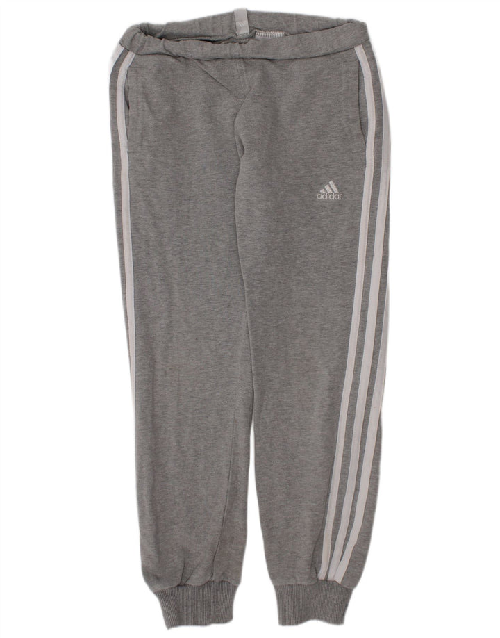 Adidas Meninas Calças de treino Joggers 7-8 anos Cinza Algodão