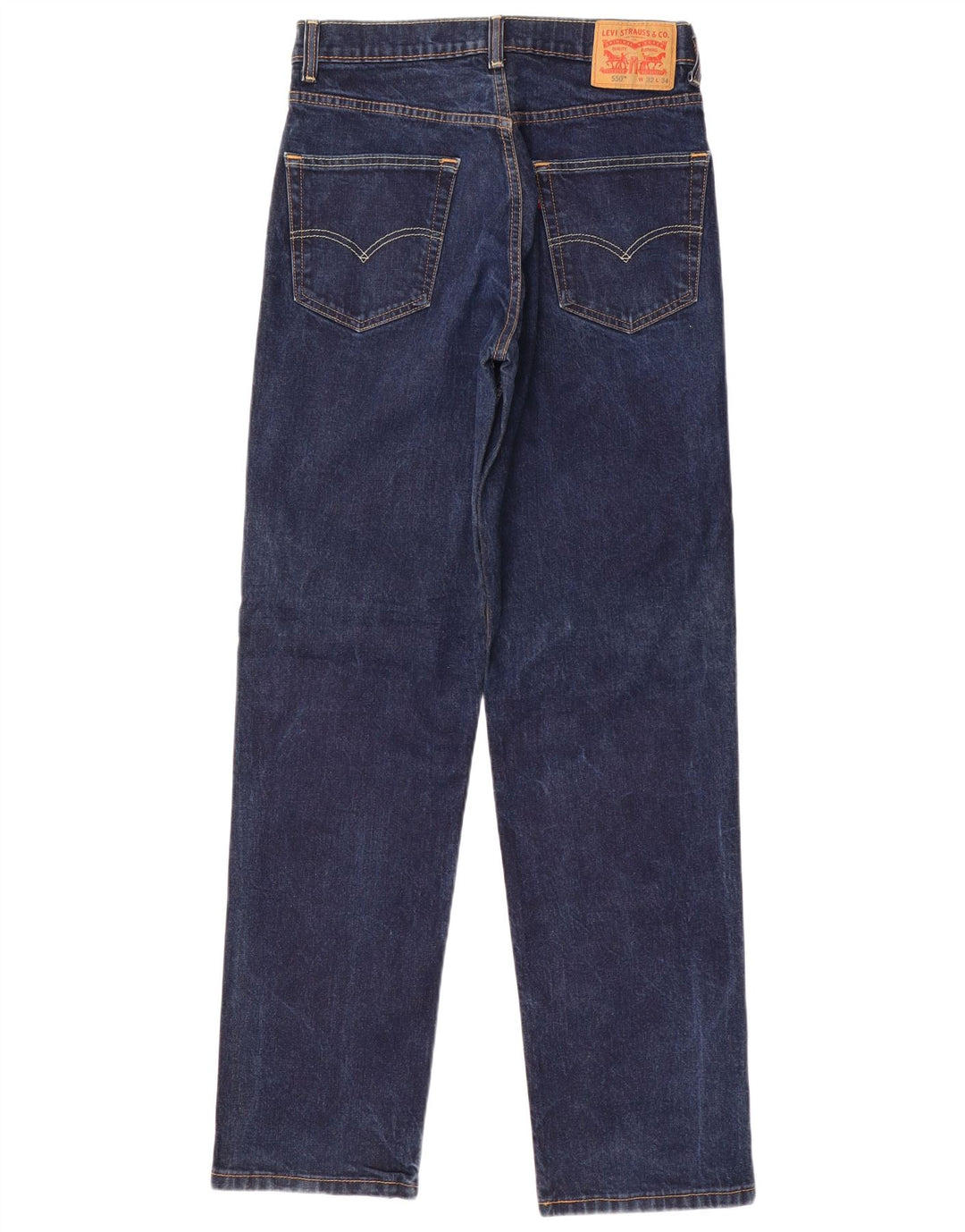 Levi's Masculino 550 Straight Jeans W32 L34 Azul Marinho Algodão