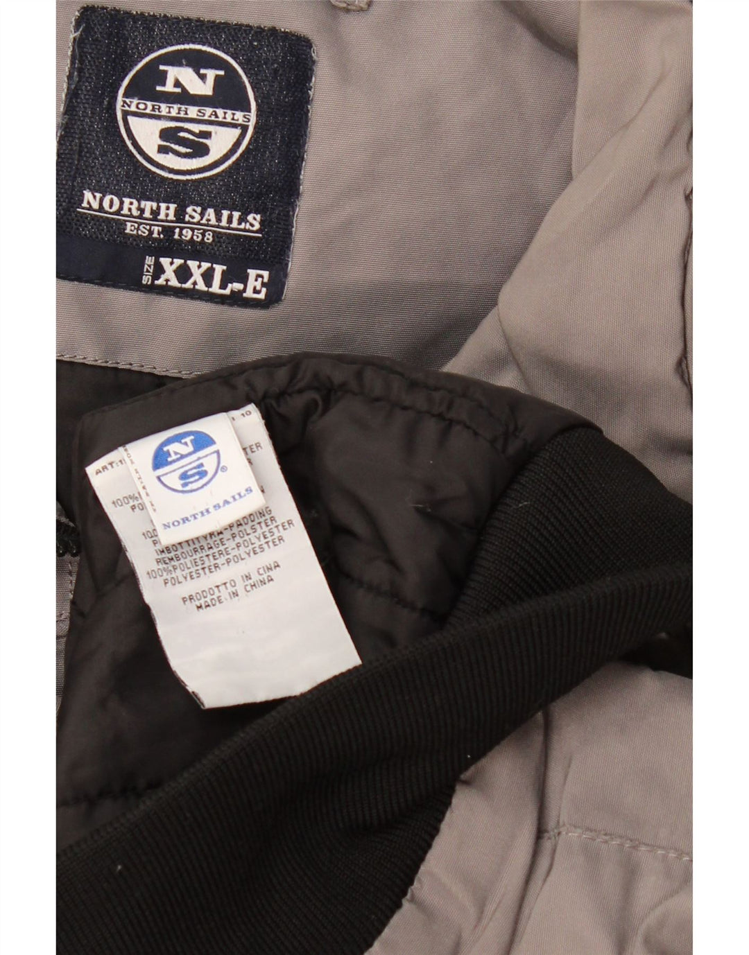 Jaqueta bomber masculina North Sails UK 44 2XL cinza Colourblock poliéster