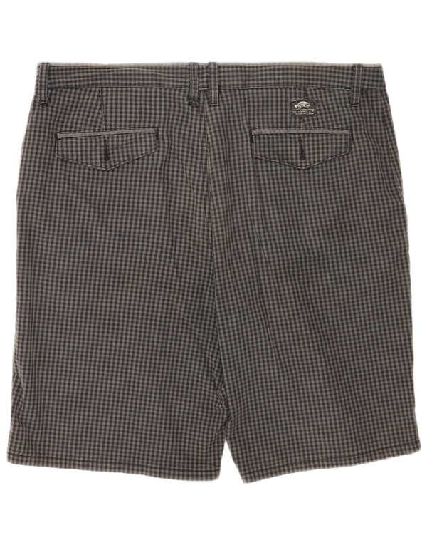 Shorts Chino Masculino Vans W36 Grande Algodão Gingham Cinza