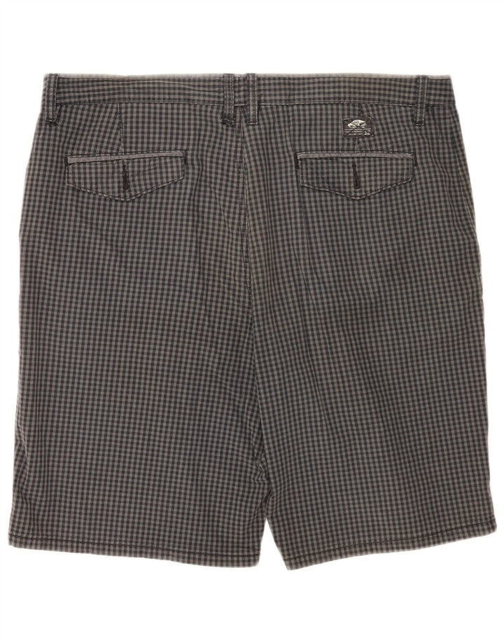 Shorts Chino Masculino Vans W36 Grande Algodão Gingham Cinza