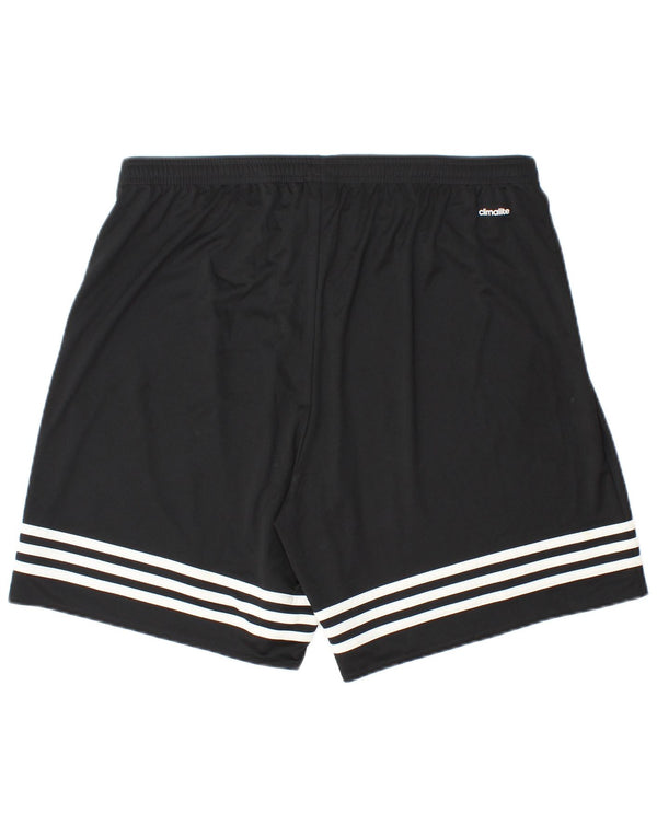 Adidas Mens Sport Shorts XL W38 L7 Preto Listrado Poliéster Esportes