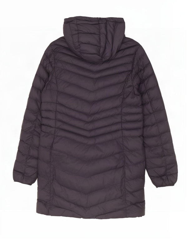 Casaco feminino acolchoado com capuz Mountain Warehouse UK 14 médio azul marinho nylon