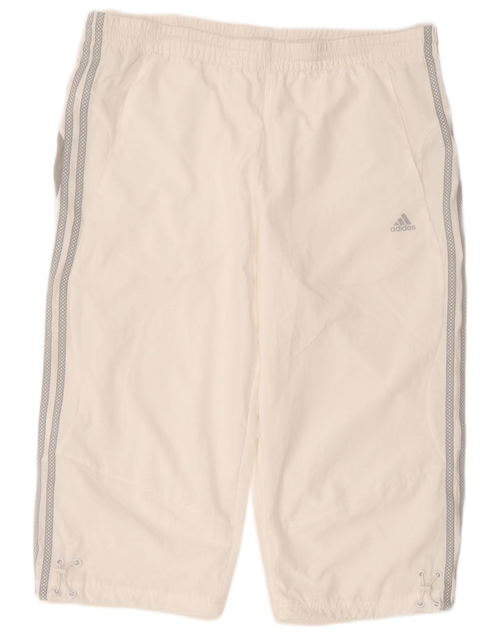 Adidas Mens Climalite Sport Shorts Grande Poliéster Branco
