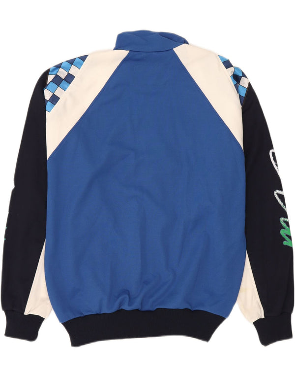Diadora Mens Graphic Tracksuit Top Jacket Grande Azul Colorblock Poliéster