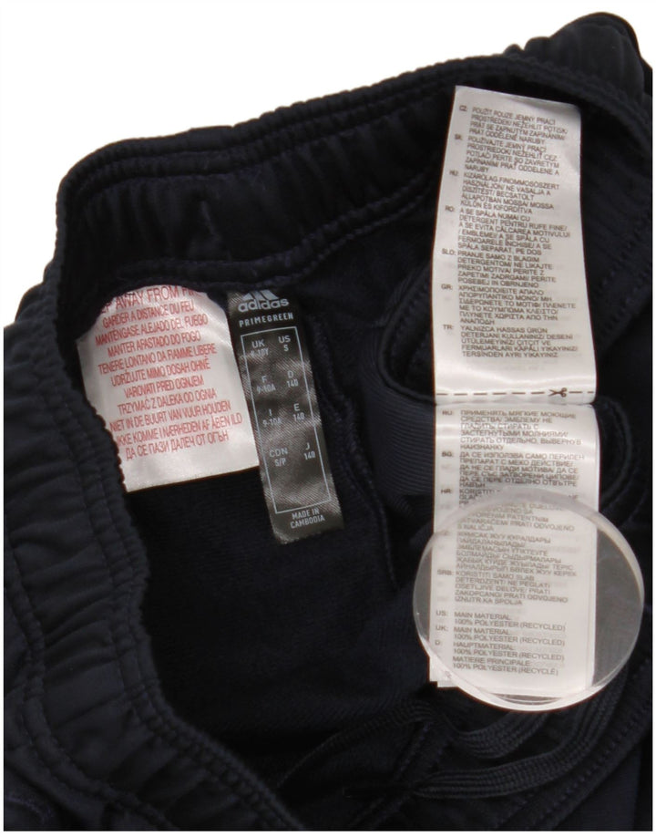 Calças de treino ADIDAS Boys Primegreen 9-10 anos azul marinho poliéster