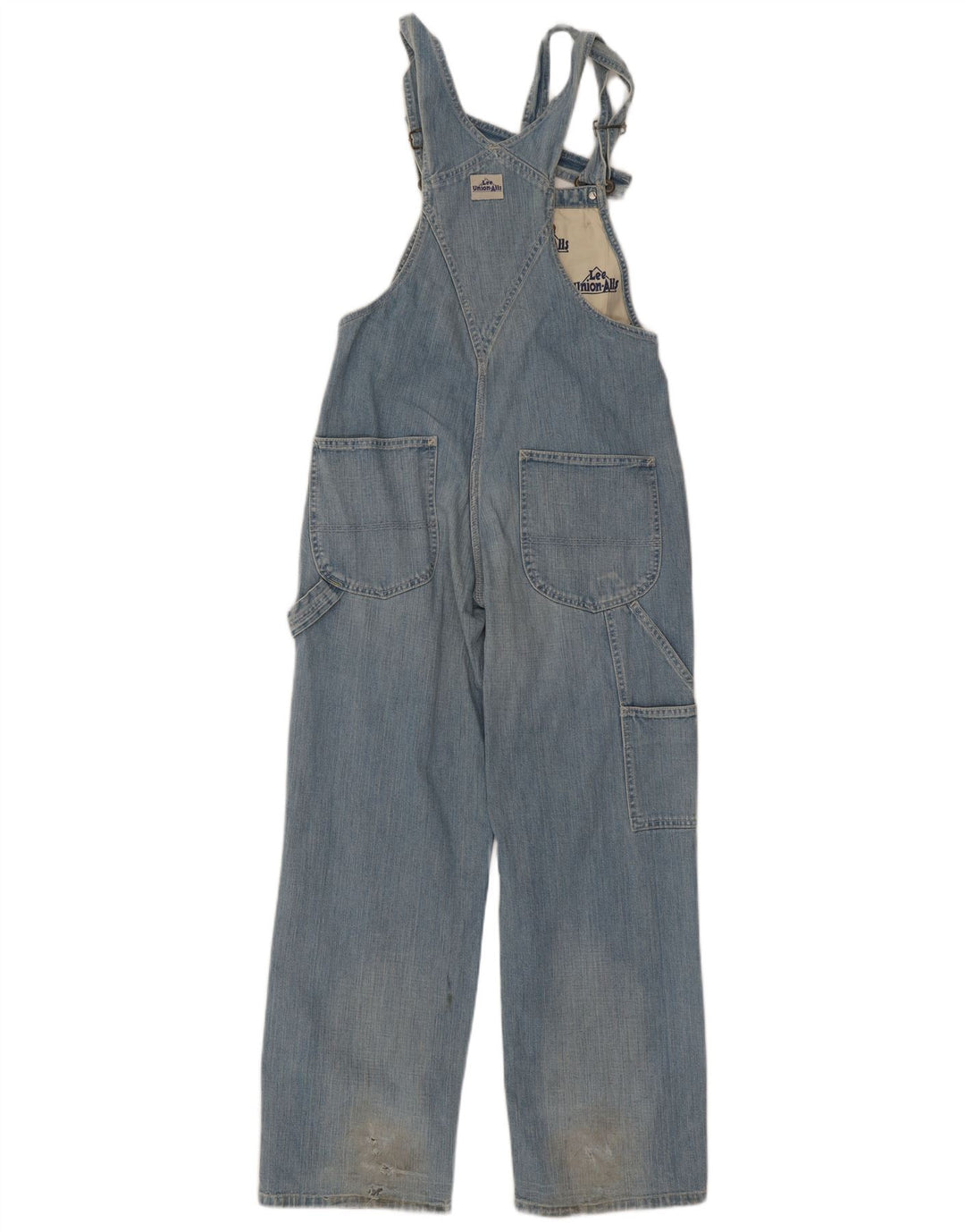 Lee Macacão Masculino Jeans Pequeno W32 L30 Azul Algodão