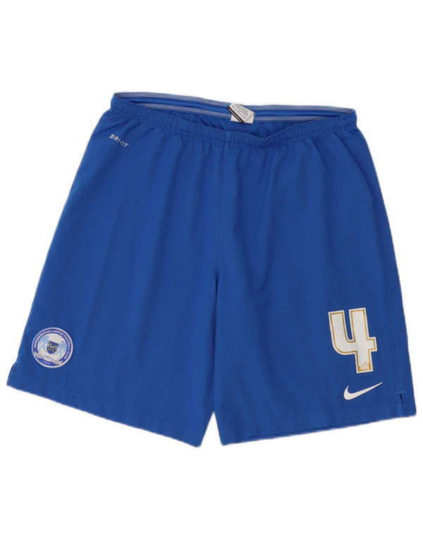Nike Mens Peterborough United F.C. Sport Shorts Large Blue Colourblock