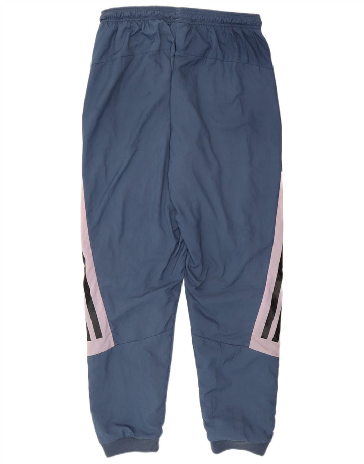 Adidas Mens Treino Calça Joggers Médio Azul Poliéster Esportes