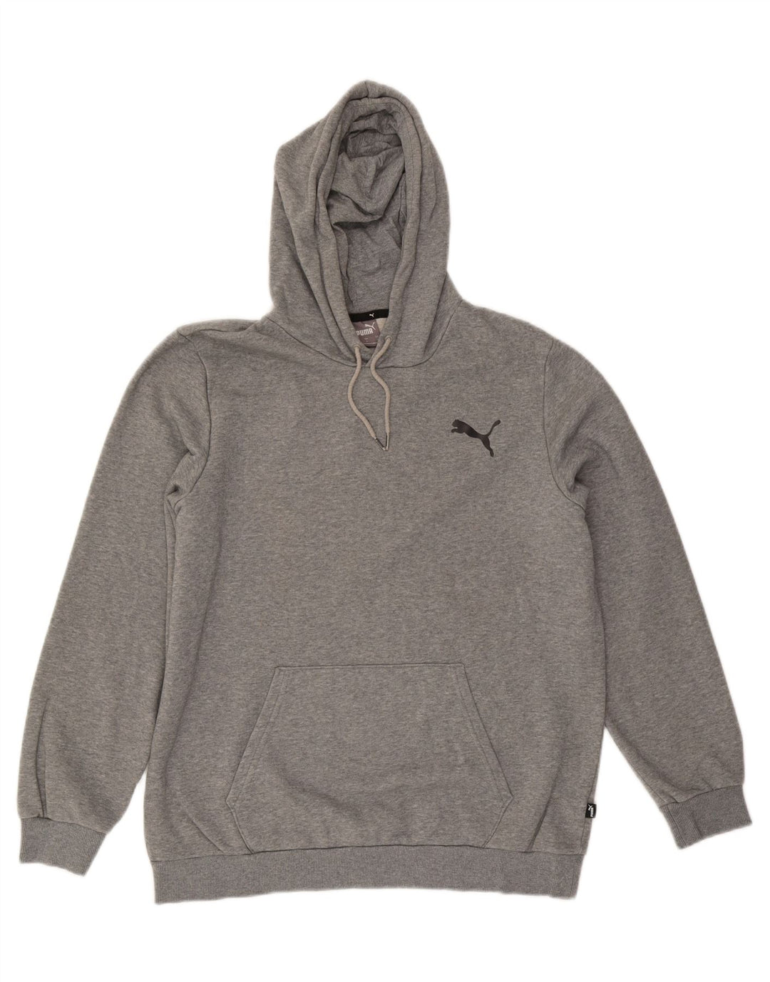 PUMA Mens Hoodie Jumper Grande Algodão Cinza