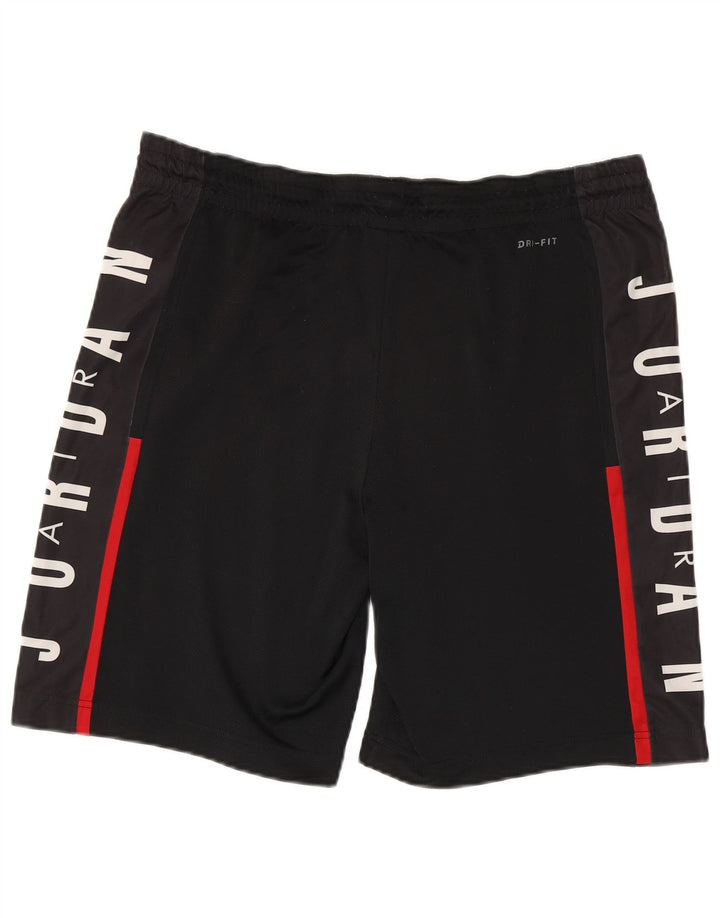 Shorts esportivos Jordan masculino Dri Fit Graphic médio preto colorblock poliéster
