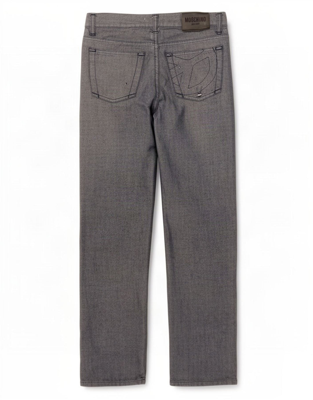 Jeans retos femininos Moschino W30 L30 cinza