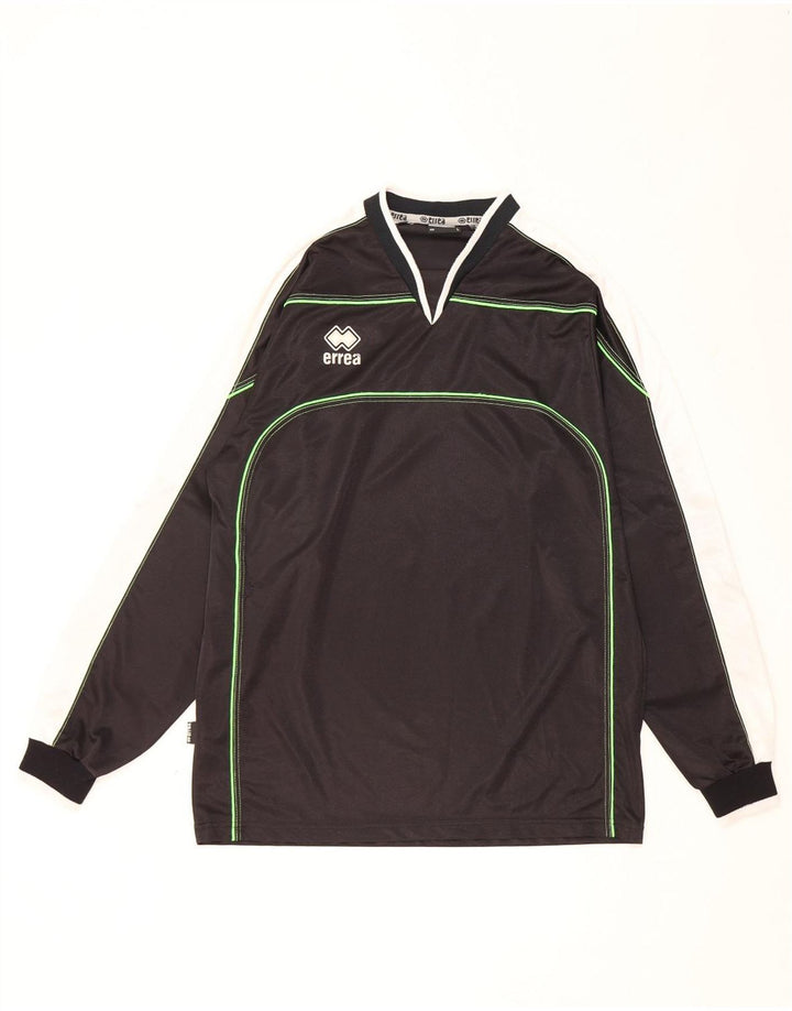 Errea Mens Top Manga Longa Grande Poliéster Colourblock Preto