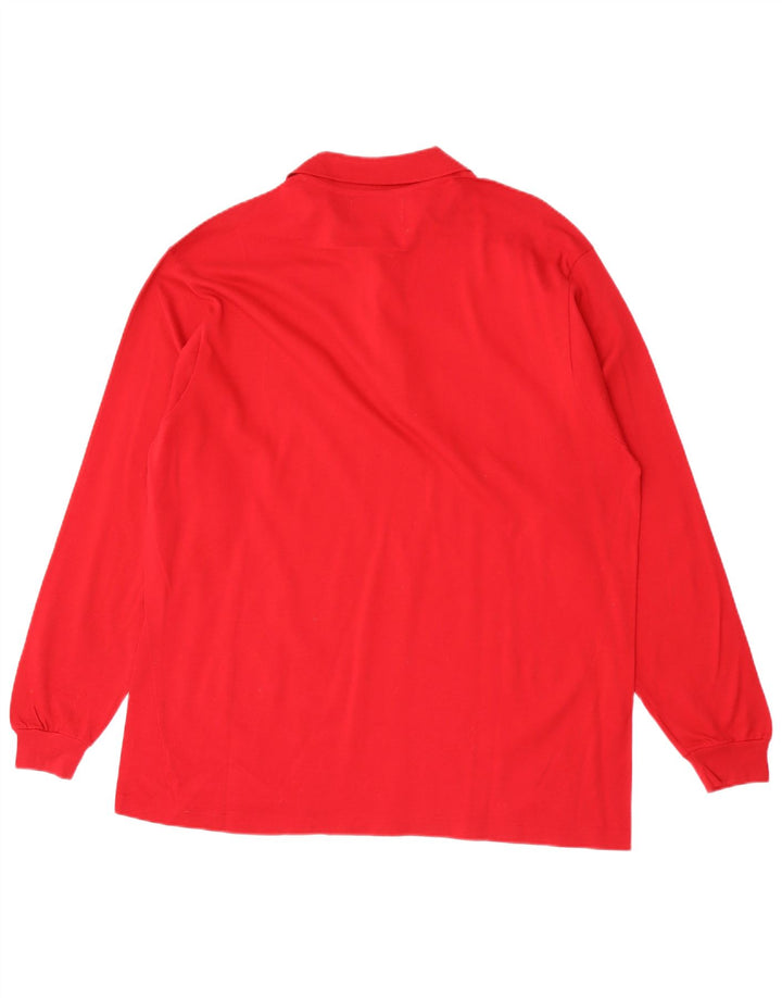 Camisa polo masculina de manga comprida Il Granchio 2XL vermelha