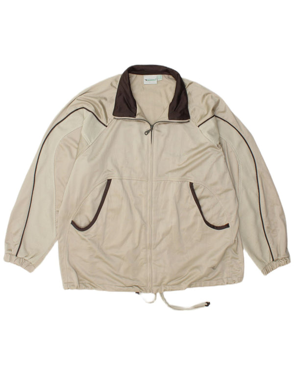 DIADORA Womens Oversized Tracksuit Top Jacket UK 16 Large Green Polyester