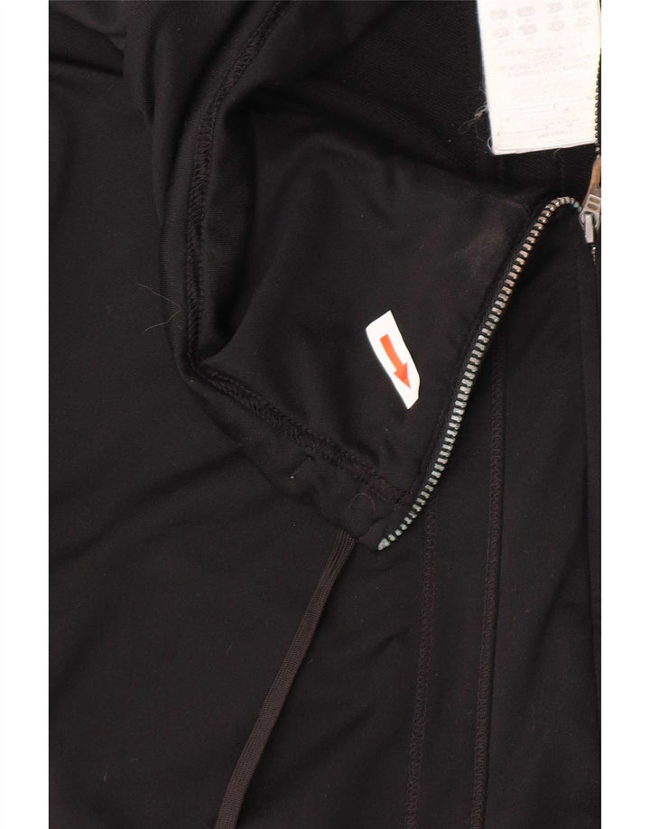 Adidas Womens Clima 365 Tracksuit Top Jacket UK 14 Médio Preto Poliéster