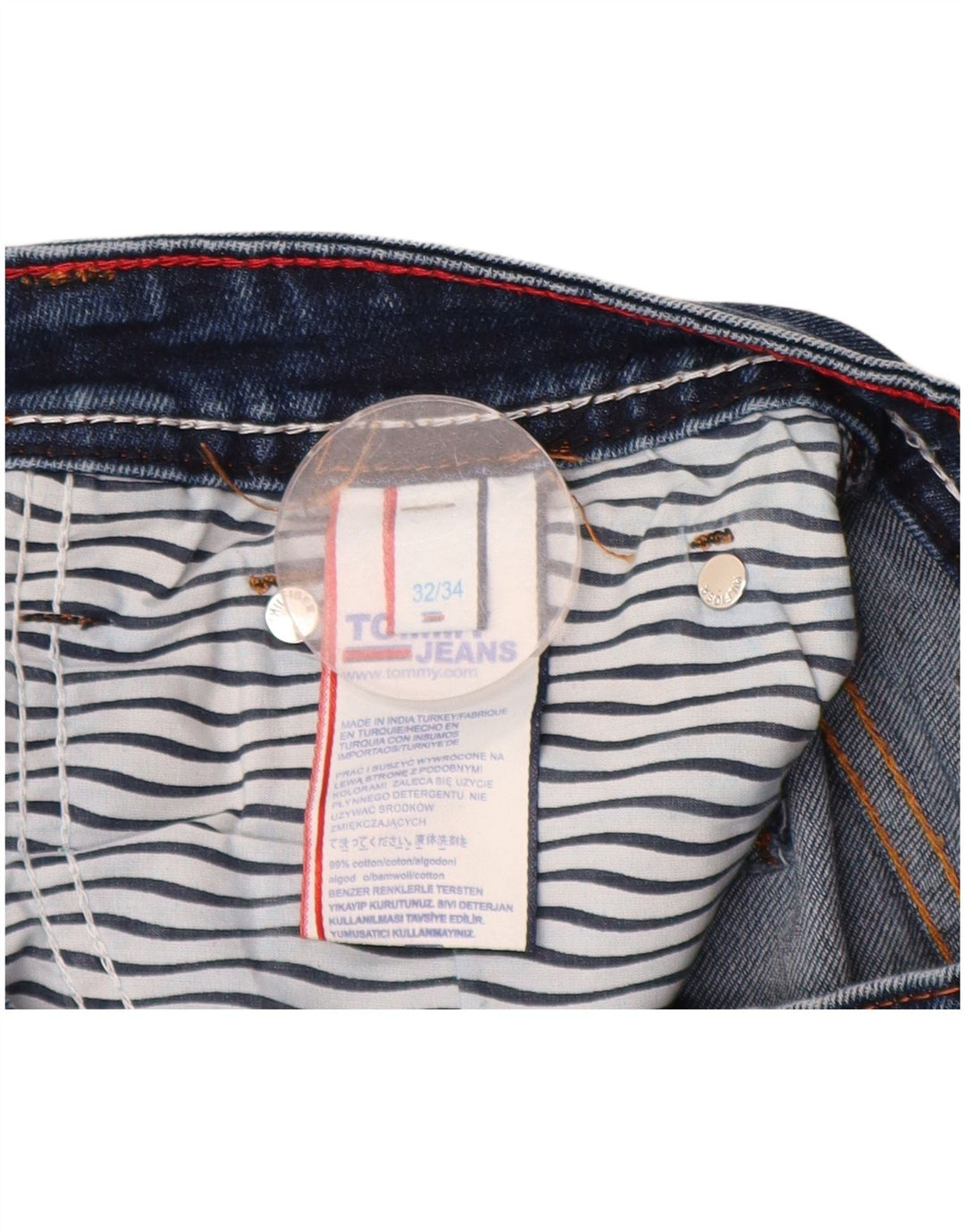 TOMMY HILFIGER Mens Straight Jeans W32 L26 Blue