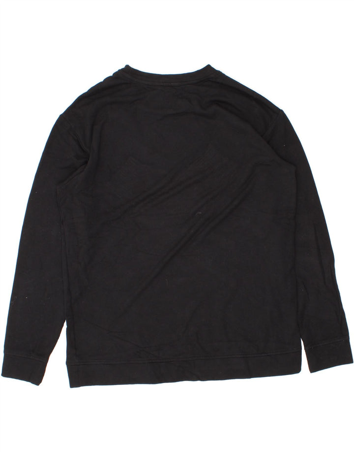 ORVIS Womens Sweatshirt Jumper UK 12 Medium Black Modal Vintage Orvis and Second-Hand Orvis from Messina Hembry 