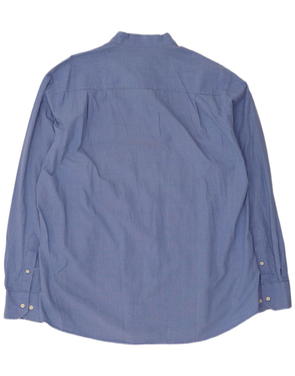 Camisa masculina Charro XL azul algodão