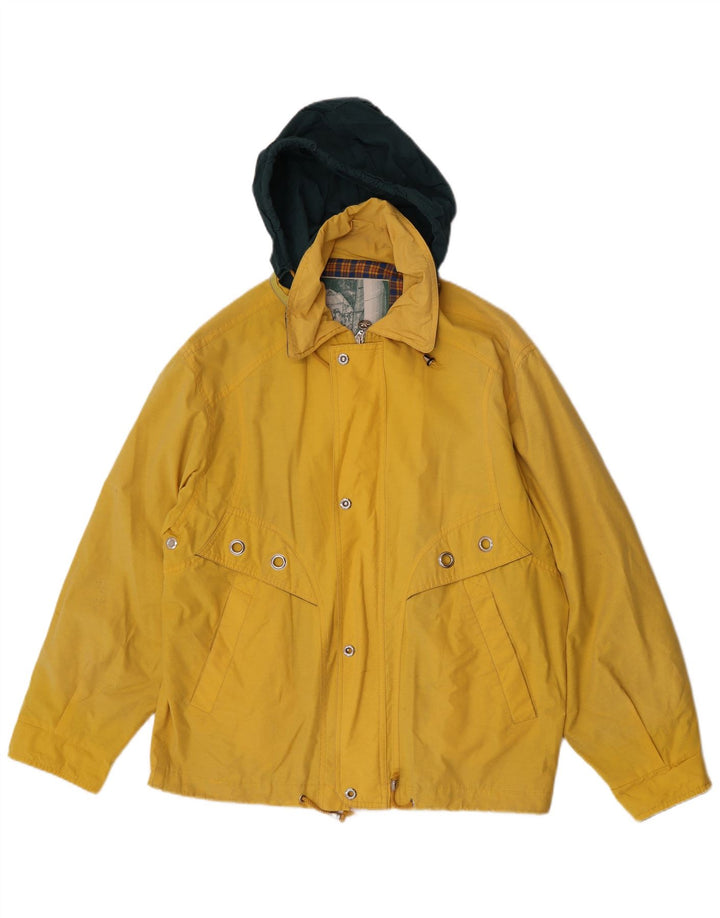 Jaqueta de chuva masculina Polbot com capuz UK 38 poliéster amarelo médio