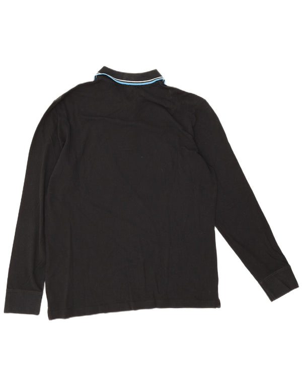 Camisa polo masculina de manga comprida Diadora XL preto algodão