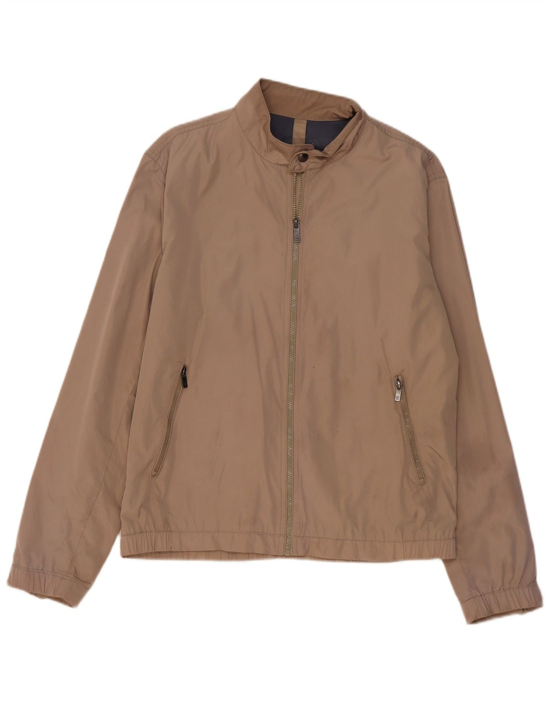 Jaqueta bomber masculina Massimo Dutti Reino Unido 42 XL bege nylon