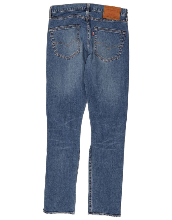 Levi's Mens 501 Distressed Straight Jeans W28 L32 Blue Cotton