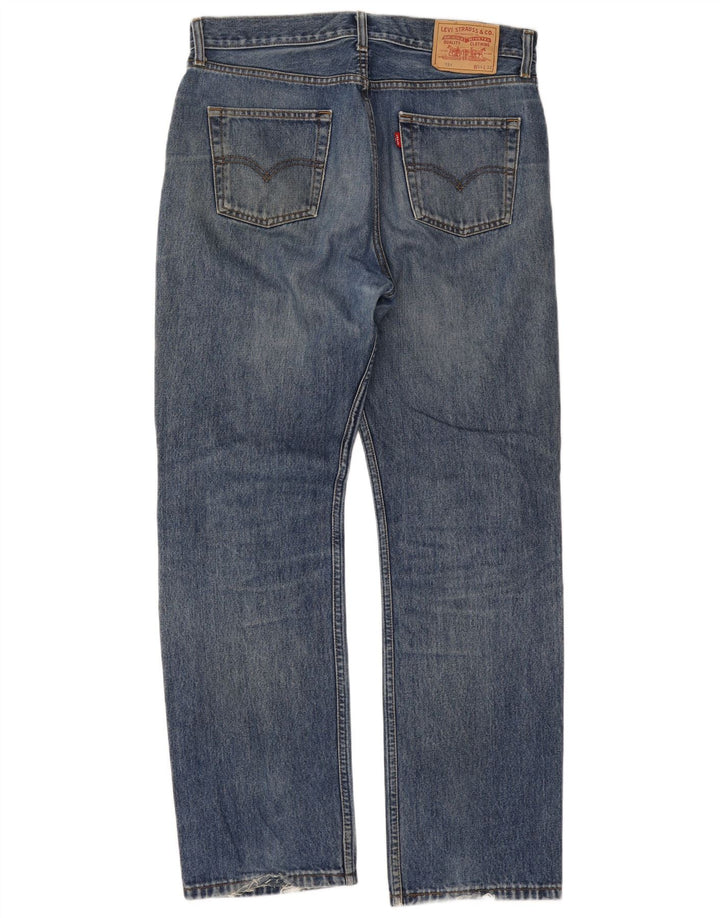 Calça jeans masculina Levi's 751 Straight W34 L32 azul algodão
