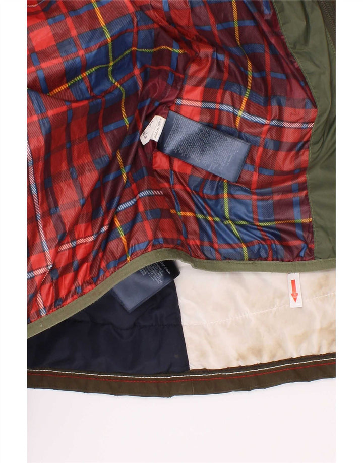 Jaqueta Parka com capuz para meninos Tommy Hilfiger 5-6 anos poliéster cáqui