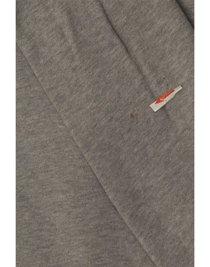 Adidas moletom masculino jumper grande algodão manchado cinza
